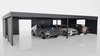 Reihen-Carport - 8x Jalousie Premium Wand