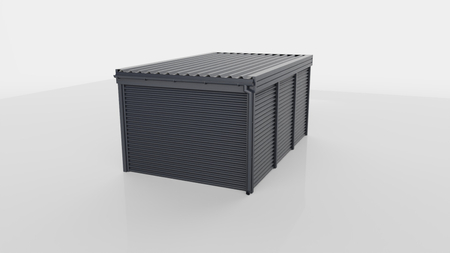 Abstellraum aus Wellblech