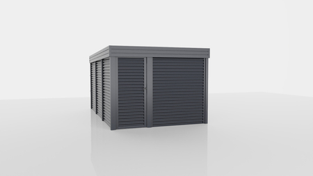 Abstellraum aus Wellblech