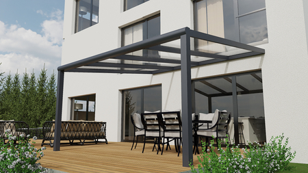 Terrassenüberdachung von 4x4 m