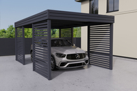 Carport für ein Auto - 4x Palisade Plus Wand