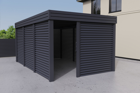 Abstellraum aus Wellblech