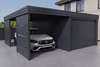 Carport mit PIR-Garage - 2x Modularwand