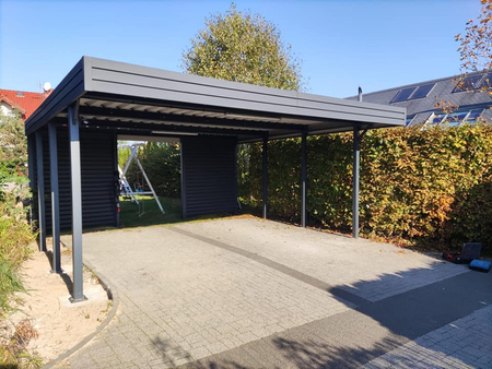 Doppelcarport - 4x Jalousie Premium Wand