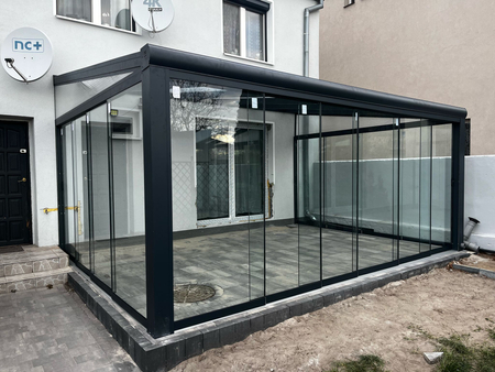 Terrassenüberdachung von 10x2 m