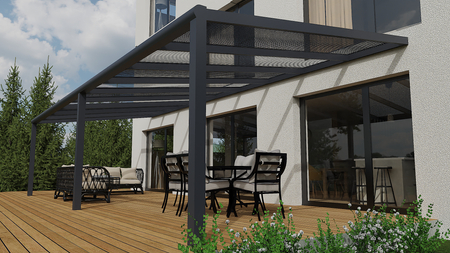 Terrassenüberdachung von 9x5 m