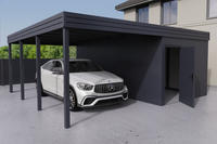 Carport+ Abstellraum an der Seite - PIR - ohne Wände