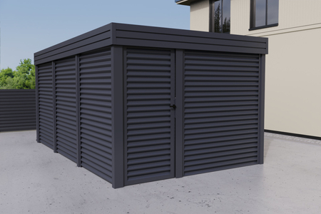 Abstellraum aus Wellblech